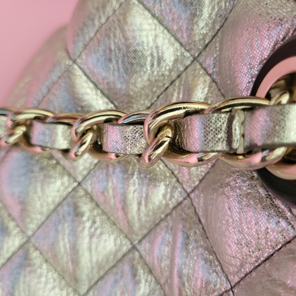 Kate Spade Gold Quilted Shoulder Bag L/N - Picture 6 of 9
